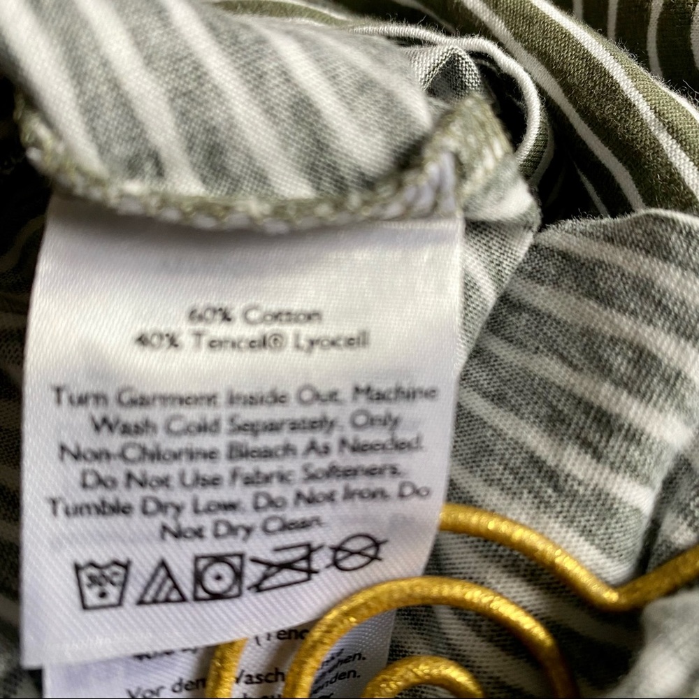 NWT EDDIE BAUER | Ladies Gate Check Mixed-Stripe U-Neck Tank Top Sz M Easy Care - Picture 10 of 15